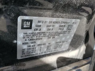 2020 Chevrolet Trax LS with VIN KL7CJKSB4LB033240, listed as a Copart auction lot 46091285 with 75,206 mi miles and Salvage Title. Bid and sale history available at carsss.com. Image 14.