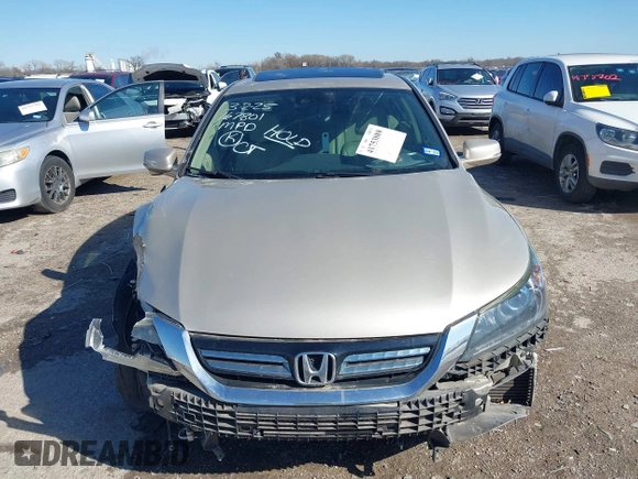 2014 Honda Accord EX-L with VIN 1HGCR6F59EA004379, listed as a IAAI auction lot 41753888 with 98,654 mi miles and . Bid and sale history available at DreamBid. Image 13.
