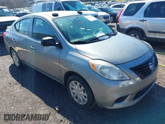 2014 Nissan Versa S Plus with VIN 3N1CN7AP8EL839703, listed as a IAAI auction lot 41598196 with 142,300 mi miles and . Bid and sale history available at DreamBid. Image 1.
