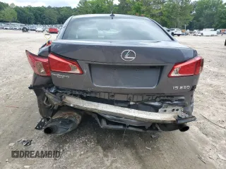 2012 Lexus IS 250 with VIN JTHBF5C2XC5166405, listed as a Copart auction lot 58847595 with 179,947 mi miles and Salvage title. Bid and sale history available at DreamBid. Image 6.