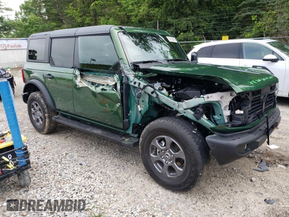 2024 Ford Bronco Big Bend with VIN 1FMDE7BH3RLB41134, listed as a Copart auction lot 61553545 with 3,024 mi miles and Salvage title. Bid and sale history available at DreamBid. Image 4.