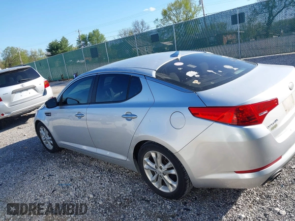 2013 Kia Optima LX with VIN 5XXGM4A79DG199785, listed as a IAAI auction lot 42015820 with 137,202 mi miles. Bid and sale history available at carsss.com. Image 14.
