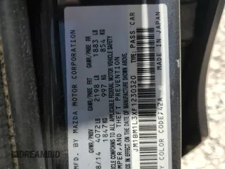 2015 Mazda 3 S Touring with VIN JM1BM1L3XF1230320, listed as a Copart auction lot 63292425 with 125,942 mi miles and Salvage title. Bid and sale history available at DreamBid. Image 12.