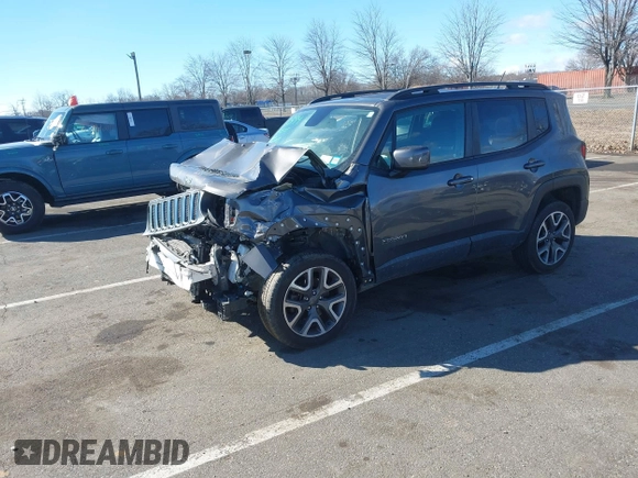 2016 Jeep Renegade Latitude with VIN ZACCJBBT9GPC52394, listed as a IAAI auction lot 41503100 with 143,004 mi miles. Bid and sale history available at carsss.com. Image 17.
