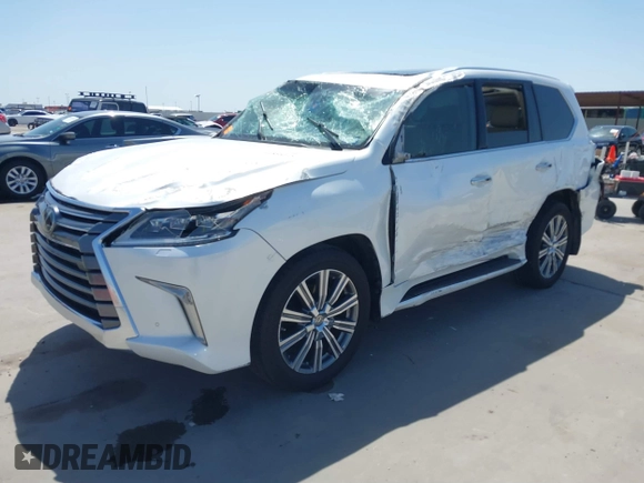 2017 Lexus LX with VIN JTJHY7AX4H4231114, listed as a IAAI auction lot 41855215 with 133,486 mi miles. Bid and sale history available at carsss.com. Image 2.