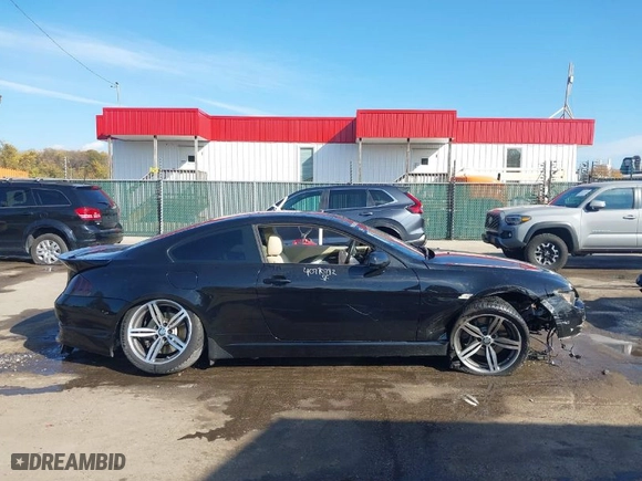 2005 BMW 6 Series 645Ci with VIN WBAEH734X5B191957, listed as a IAAI auction lot 40770782 with 95,404 mi miles. Bid and sale history available at carsss.com. Image 12.