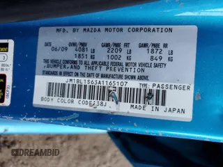 2010 Mazda 3 S Sport with VIN JM1BL1S63A1165107, listed as a Copart auction lot 41843565 with 199,276 mi miles and Salvage Title. Bid and sale history available at DreamBid. Image 13.