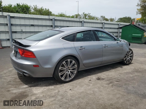 2014 Audi A7 Premium Plus with VIN WAUWGAFC4EN080245, listed as a Copart auction lot 59689315 with Not provided miles and Non repairable. Bid and sale history available at DreamBid. Image 3.