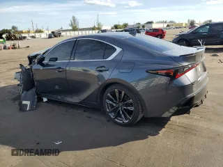 2023 Lexus IS with VIN JTHGZ1B29P5065711, listed as a Copart auction lot 41561005 with 40,542 mi miles and Non Repairable. Bid and sale history available at carsss.com. Image 2.