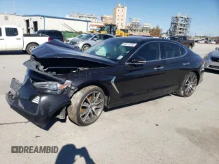 2019 Genesis G70 Advanced z VIN KMTG44LA2KU026742, wystawiony jako Copart lot #88874555 z przebiegiem 98 848 mil mil oraz Szkoda całkowita • Salvage title. Historia ofert i sprzedaży dostępna na DreamBid. Obrazek 1.