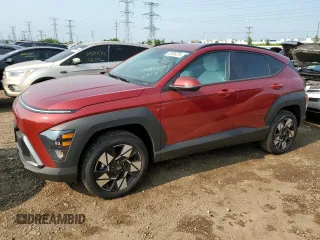 2024 Hyundai Kona SEL with VIN KM8HCCAB3RU163271, listed as a Copart auction lot 62856224 with 43 mi miles and Salvage Title. Bid and sale history available at carsss.com. Image 1.