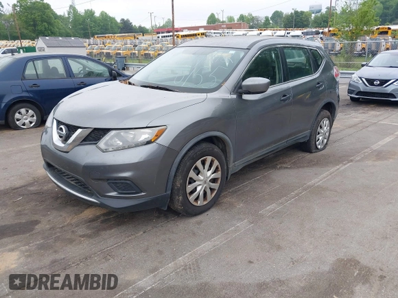2016 Nissan Rogue SV with VIN KNMAT2MV1GP627725, listed as a IAAI auction lot 42120155 with 195,695 mi miles. Bid and sale history available at carsss.com. Image 17.