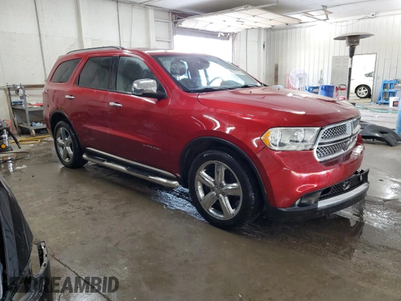 2011 Dodge Durango Citadel with VIN 1D4RE5GG1BC599360, listed as a Copart auction lot 67317574 with 171,546 mi miles and Salvage Title. Bid and sale history available at carsss.com. Image 4.