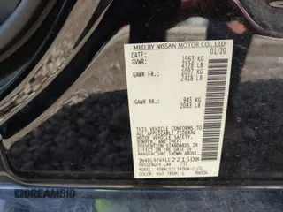 2020 Nissan Altima 2.5 SL with VIN 1N4BL4EV4LC221508, listed as a IAAI auction lot 41307608 with 61,414 mi miles. Bid and sale history available at carsss.com. Image 9.