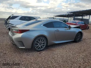 2015 Lexus RC 350 with VIN JTHHE5BC4F5007519, listed as a Copart auction lot 76806594 with 77,145 mi miles and Salvage Title. Bid and sale history available at carsss.com. Image 3.