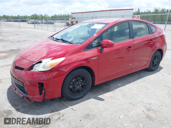 2012 Toyota Prius One with VIN JTDKN3DU3C1583462, listed as a IAAI auction lot 42083253 with 111,906 mi miles. Bid and sale history available at carsss.com. Image 17.