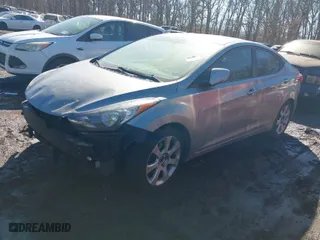 2012 Hyundai Elantra GLS PZEV with VIN KMHDH4AEXCU351759, listed as a IAAI auction lot 41679662 with 999,999 mi miles. Bid and sale history available at carsss.com. Image 2.