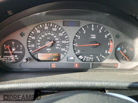 1999 BMW 3 Series M3 with VIN WBSBK0335XEC40971, listed as a Copart auction lot 87530535 with 204,744 mi miles and Clean Title. Bid and sale history available at carsss.com. Image 9.