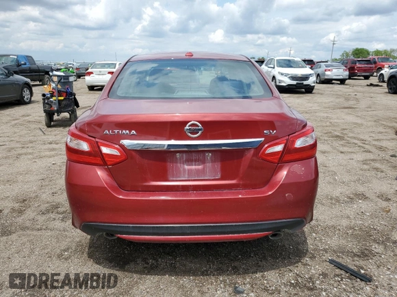 2016 Nissan Altima SR with VIN 1N4AL3AP7GC207640, listed as a Copart auction lot 58778695 with 125,140 mi miles and Salvage title. Bid and sale history available at DreamBid. Image 6.