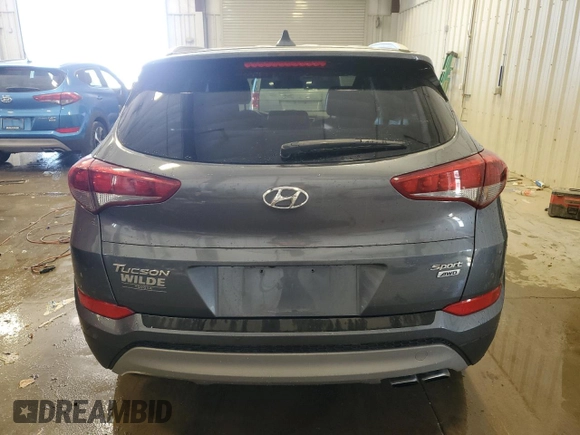 2018 Hyundai Tucson Sport with VIN KM8J3CALXJU747858, listed as a Copart auction lot 55984945 with 53,526 mi miles and Clean title. Bid and sale history available at DreamBid. Image 6.
