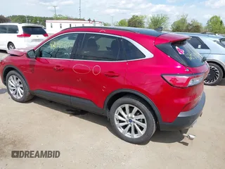2021 Ford Escape Titanium Hybrid with VIN 1FMCU9DZ9MUA15184, listed as a IAAI auction lot 42093809 with 48,983 mi miles and . Bid and sale history available at DreamBid. Image 3.