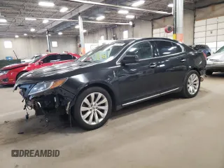 2014 Lincoln MKS with VIN 1LNHL9EK4EG606050, listed as a Copart auction lot 53412495 with 213,371 mi miles and Clean Title. Bid and sale history available at carsss.com. Image 1.