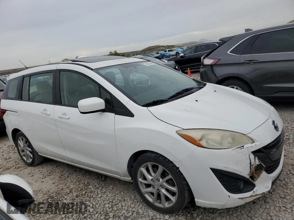 2012 Mazda 5 Touring with VIN JM1CW2CL2C0113997, listed as a Copart auction lot 54355345 with 126,267 mi miles and Salvage Title. Bid and sale history available at DreamBid. Image 4.