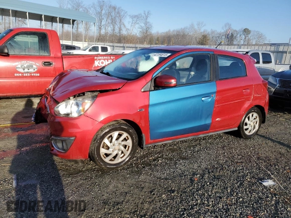 2017 Mitsubishi Mirage SE z VIN ML32A4HJ3HH017756, wystawiony jako Copart lot #42184615 z przebiegiem 124 678 mil mil oraz Szkoda całkowita • Salvage title. Historia ofert i sprzedaży dostępna na DreamBid. Obrazek 1.