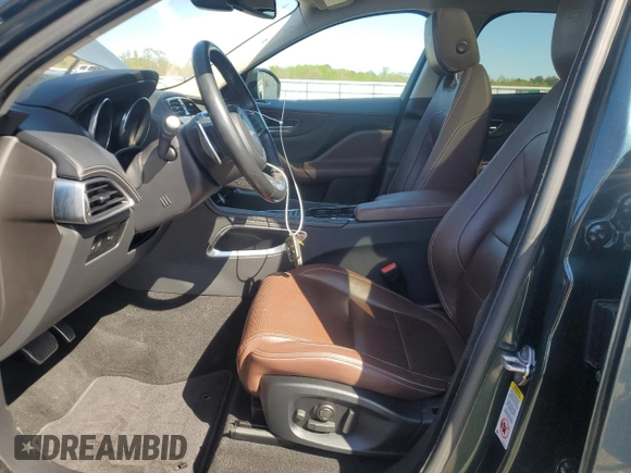 2017 Jaguar F-Pace S with VIN SADCM2BV4HA082587, listed as a Copart auction lot 53728865 with 140,318 mi miles and Salvage Title. Bid and sale history available at DreamBid. Image 7.
