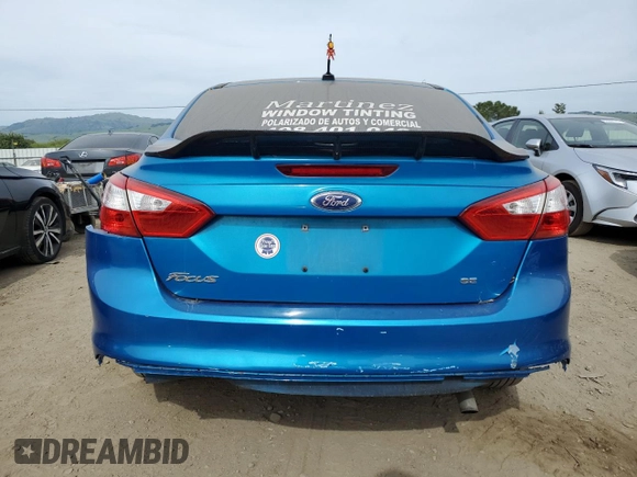 2013 Ford Focus SE with VIN 1FADP3F27DL132187, listed as a Copart auction lot 53324805 with 134,556 mi miles and Salvage Title. Bid and sale history available at carsss.com. Image 6.