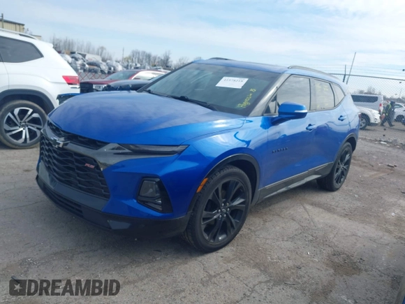 2019 Chevrolet Blazer RS z VIN 3GNKBERS3KS612362, wystawiony jako IAAI lot #41978218 z przebiegiem 90 242 mil mil oraz . Historia ofert i sprzedaży dostępna na DreamBid. Obrazek 2.