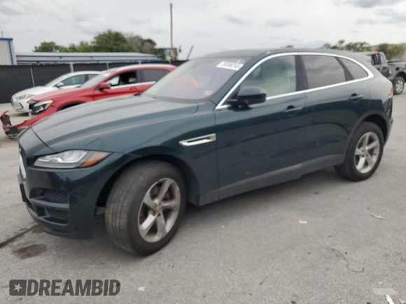 2017 Jaguar F-Pace 35t Prestige with VIN SADCK2BV2HA898655, listed as a Copart auction lot 59306245 with 104,535 mi miles and Clean title. Bid and sale history available at DreamBid. Image 1.