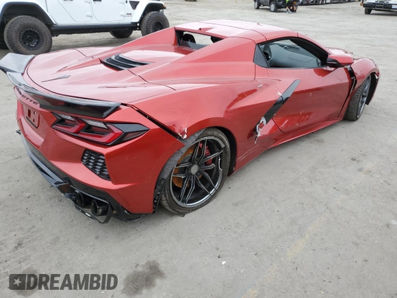 2022 Chevrolet Corvette 3LT with VIN 1G1YC3D47N5114329, listed as a Copart auction lot 53289165 with 0 mi miles and Salvage Title. Bid and sale history available at carsss.com. Image 3.