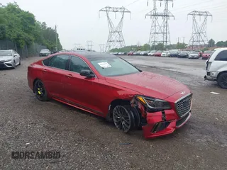 2020 Genesis G80 Sport z VIN KMTFN4JB4LU331052, wystawiony jako IAAI lot #42354239 z przebiegiem 9814 mil mil oraz . Historia ofert i sprzedaży dostępna na DreamBid. Obrazek 1.