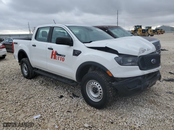 2022 Ford Ranger XL with VIN 1FTER4FH3NLD10410, listed as a Copart auction lot 43825105 with 64,964 mi miles and Salvage Title. Bid and sale history available at carsss.com. Image 4.