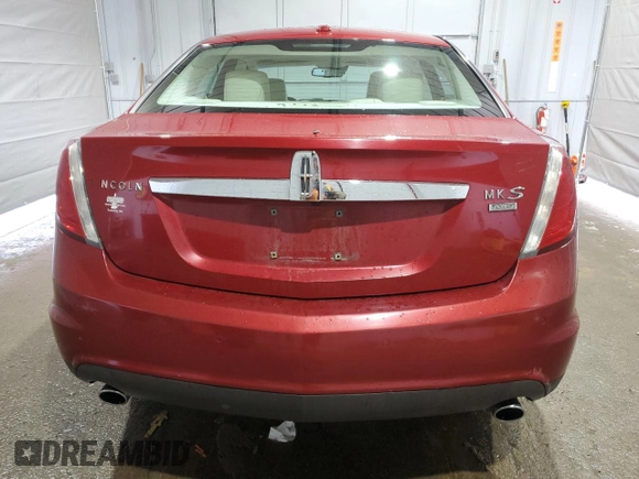 2009 Lincoln MKS with VIN 1LNHM94R39G608146, listed as a Copart auction lot 48040955 with 155,691 mi miles and Salvage Title. Bid and sale history available at carsss.com. Image 6.