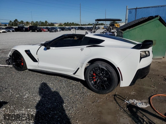 2017 Chevrolet Corvette Z06 2LZ with VIN 1G1YS2D62H5600243, listed as a Copart auction lot 81422994 with 8,786 mi miles and Non Repairable. Bid and sale history available at carsss.com. Image 2.