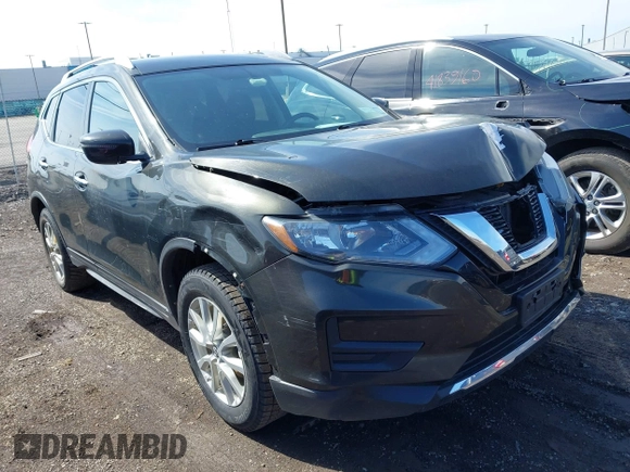 2017 Nissan Rogue SV with VIN KNMAT2MV1HP575899, listed as a IAAI auction lot 41807777 with 165,638 mi miles. Bid and sale history available at carsss.com. Image 1.