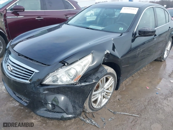 2010 Infiniti G37 Sedan x with VIN JN1CV6AR6AM253691, listed as a IAAI auction lot 41553661 with 96,439 mi miles. Bid and sale history available at carsss.com. Image 6.