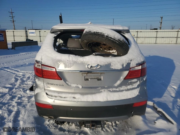 2014 Hyundai Santa Fe Limited with VIN KM8SRDHFXEU064637, listed as a Copart auction lot 44980535 with 0 mi miles and Salvage Title. Bid and sale history available at carsss.com. Image 6.