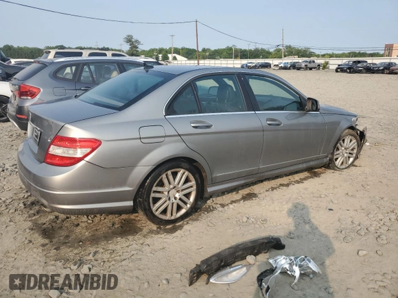 2008 Mercedes-Benz C 300 Sport with VIN WDDGF54X88F135386, listed as a Copart auction lot 59274095 with 154,723 mi miles and Salvage title. Bid and sale history available at DreamBid. Image 3.
