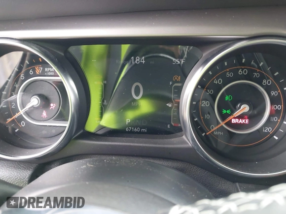 2020 Jeep Gladiator Sport S with VIN 1C6HJTAG8LL141535, listed as a IAAI auction lot 41673860 with 67,160 mi miles. Bid and sale history available at carsss.com. Image 7.