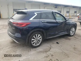 2019 Infiniti QX50 LUXE with VIN 3PCAJ5M37KF100121, listed as a Copart auction lot 49025983 with 23,523 mi miles. Bid and sale history available at carsss.com. Image 3.