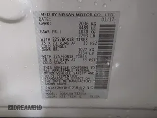 2017 Nissan Rogue SL z VIN 5N1AT2MT8HC784235, wystawiony jako IAAI lot #41549854 z przebiegiem 49 000 mil mil oraz . Historia ofert i sprzedaży dostępna na DreamBid. Obrazek 9.