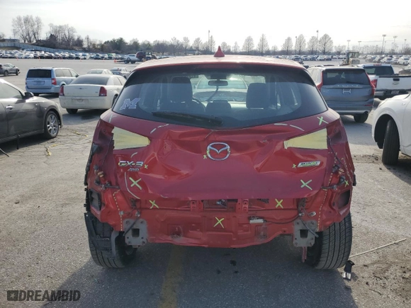 2017 Mazda CX-3 Touring with VIN JM1DKFC79H0170487, listed as a Copart auction lot 47078215 with 89,661 mi miles and Salvage Title. Bid and sale history available at carsss.com. Image 6.