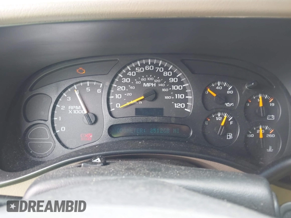 2003 Chevrolet Tahoe Z71 z VIN 1GNEK13Z23R230226, wystawiony jako IAAI lot #42252874 z przebiegiem 251 268 mil mil oraz . Historia ofert i sprzedaży dostępna na DreamBid. Obrazek 7.