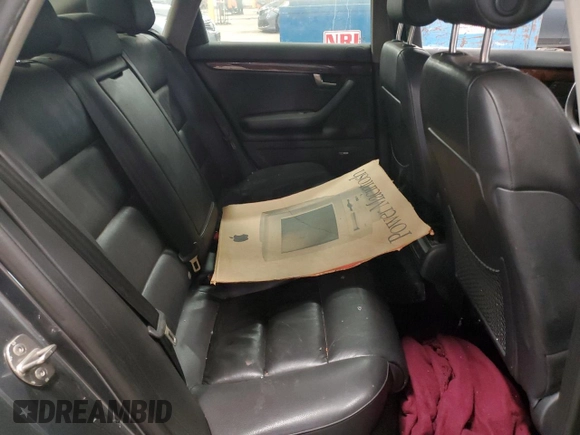 2005 Audi A4 3.0L z VIN WAULT68E75A063649, wystawiony jako Copart lot #51509895 z przebiegiem Nie podano mil oraz Nie do naprawy • Non repairable. Historia ofert i sprzedaży dostępna na DreamBid. Obrazek 10.