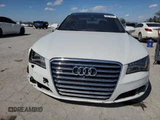 2014 Audi A8 4.0T with VIN WAUR2AFD9EN004542, listed as a Copart auction lot 50818845 with 75,908 mi miles and Salvage Title. Bid and sale history available at DreamBid. Image 5.
