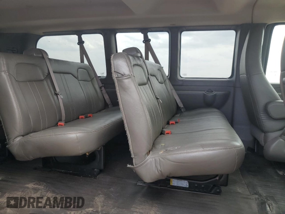 2018 Chevrolet Express Passenger LS with VIN 1GAWGEFG0J1212151, listed as a Copart auction lot 57289585 with 138,956 mi miles and Salvage title. Bid and sale history available at DreamBid. Image 11.