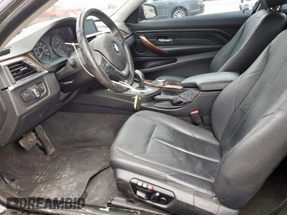 2014 BMW 4 Series 428i with VIN WBA3N3C51EF711635, listed as a Copart auction lot 54813555 with 110,285 mi miles and Salvage title. Bid and sale history available at DreamBid. Image 7.